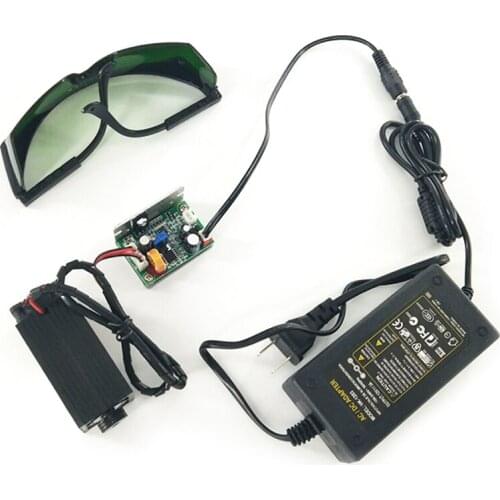 5.5w 450nm blue laser module, laser engraving machine parts, TTL 5500mw laser tube laser cutting module