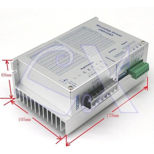 Three-phase 86/110 stepper motor driver 3ND2283 80V-220VAC high voltage 8A 25600 steps/rev