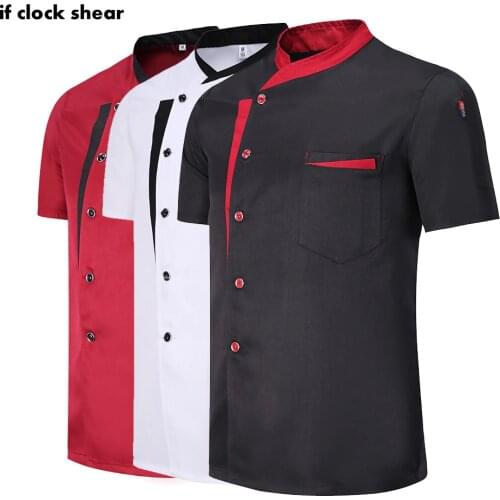 Hotel Wholesale Unisex Kitchen Chef Restaurant Uniform Shirt Breathable Double Breasted Dress Chef Jacket chef works clothes