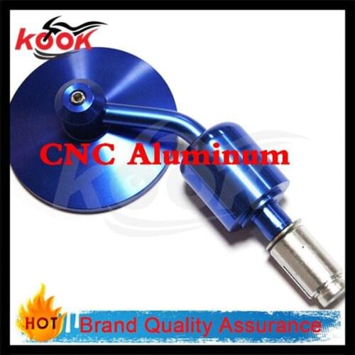 High quality CNC Aluminum 7/8" Handle Bar End Foldable Side Mirrors Motorcycle Mirror