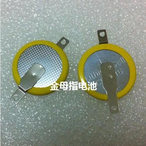 1000pcs/lot Freshest 3v Lithium coin cell battery CR1616 with tabs for PCB games Soldering weld pins button batteries CR1616-1F2