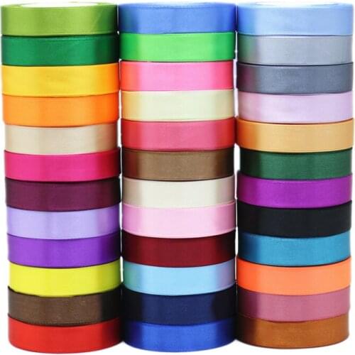 25 Yards/roll) Satin Ribbon Single Face Webbing Decoration Gift Christmas Handmade DIY Ribbons (20/25/40/50mm)
