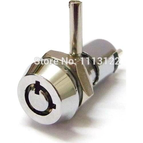 4 Pins Small Dual Functioned Electronic Switch cam Lock DVD Case Door cam switch Lock 12MM Tubular Key Switch Locks 5 Pcs