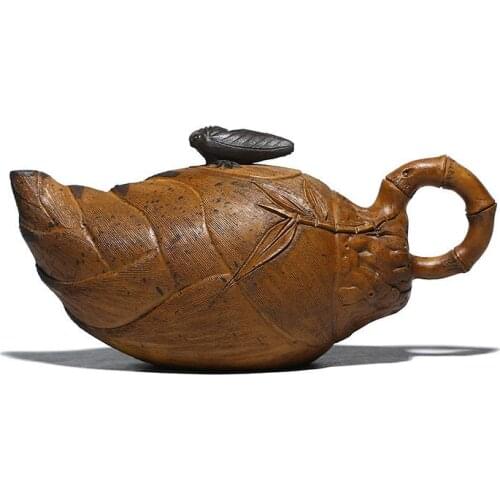 400ml Yixing tea pot purple clay teapot Handmade kettle Raw ore Teaware Chinese Tea ceremony supplies