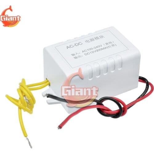 AC-DC Transformer Power Supply Module 300mA Step Down Buck Transformers AC 220V to DC 12V Buck Converter Adapter Switch