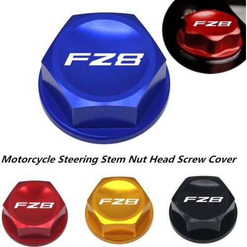 Motorcycle Accessories CNC Steering Stem Nut Head Screw Cover & Rear Wheel Axle Nut Screw Cap For Yamaha FZ8 fz8 FZ 8 2010-2016