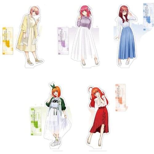 Anime The Quintessential Quintuplets Autumn Clothes Series Acrylic Stand Figure Model Plate Table Toy Nakano Nino Nakano Ichika