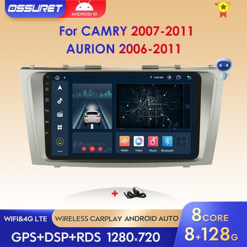2din Android 9 Car Radio GPS Navigation For Toyota Camry 40 50 2007 2008 2009 2010 2011 Car Multimedia Player Autoradio Stereo