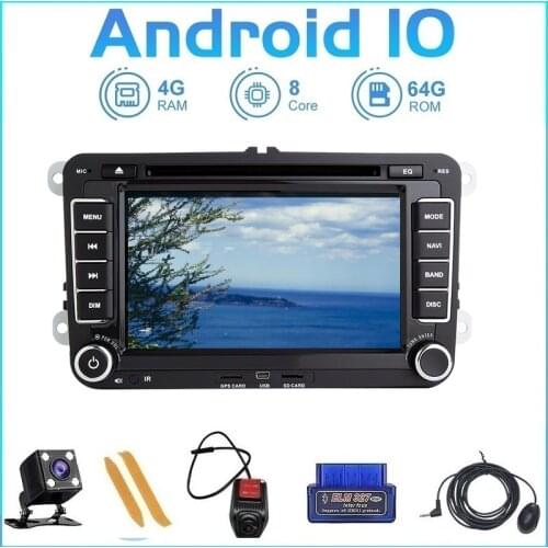 ZLTOOPAI Android 10 Car Radio 2 Din Car DVD Player for VW/Volkswagen/Golf/Polo/Tiguan/Passat/b7/b6/SEAT/leon/Skoda/Octavia Auto