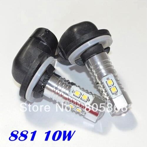 Free Shipping!!! 881 led 880 10w High power projector 881 led car lamp samsung chip fog light led headlight