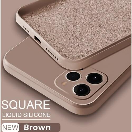 ASTUBIA Official Square Liquid Silicone Case For iPhone 11 12 Pro Max Mini XS MAX XR X XS 7 8 PLUS SE 2020 Full Protector Cover