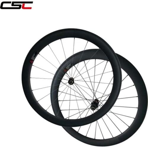 CSC 70C Carbon Wheels 50mm Road Bike Wheels Clincher D T 240 HUB Cycling Wheel 25mm Width CN 424 pillar 1420 spokes sapim spokes