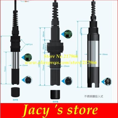 Intelligent Dissolved Oxygen Sensor transmitter Digital Dissolved Oxygen Electrode Water Ozone Detector 4-20MA RS485 dual Output