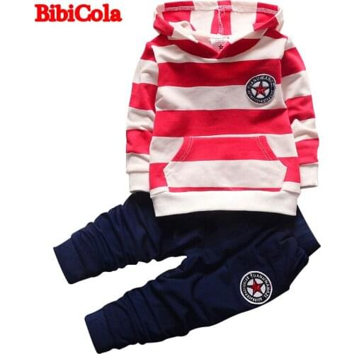 BibiCola 2017 Spring Autumn Baby Boys Girls Clothing Sets Kids Clothes Hoodies Tops+Pants 2 Pcs Sport Suits Children Clothes Set