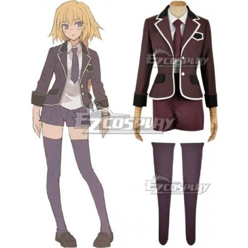Fate Apocrypha Ruler Joan of Arc Jeanne d'Arc Casual Dress Uniform Suit Girls Party Halloween Clothes Cosplay Costume E001