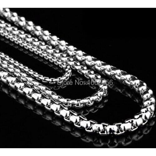 Choose 3mm/ 4mm Lot of 5 Meters Stainless Steel Square Rolo Box Link Chain Jewelry Finding /Marking Chain DIY in bulk