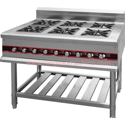 Conventional 4 Burner 6burner 8burner 10burner Manually Ignited Natural Gas Liquefie LPG Burner Cooktops Boiling Stoves