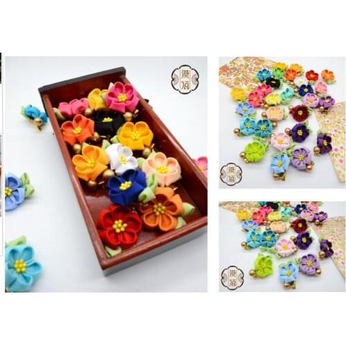 Wholesale Kimono Cotton Hairpin Woman Hair Multiple Colour Cosplay Hand-made Hair Accessories Cute Headdress Yukata Headwear