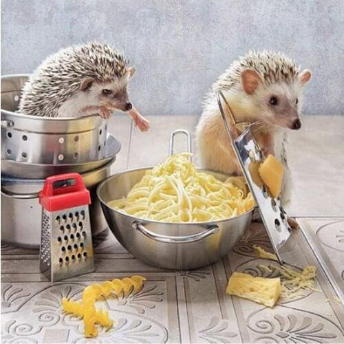 Full Round Diamond Painting Hedgehog Mosaic DIY Cross Stitch Diamond Embroidery Animals Home Decorative Gift Art Crafts