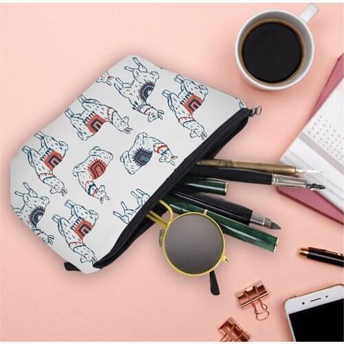 Portable Cosmetic Bag For Lipstick Foundation Puff Mini Mirror Tampons Women Sanitary Pad Organizer Purse Holder Storage Bags