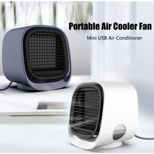 Portable Air Cooler Fan Humidification Mini USB Air Conditioner Purifier Strong Wind Quiet Operation Fans Free Shipping FS04