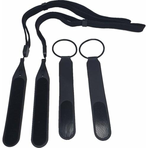 VR Controller Strap Leather VR Grip Strap Adjustable Non-slip Controller Band Replacement for Oculus Quest 2