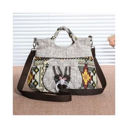 Nice String Appliques National Women Handbags!All-match Hot Printed Lady Small Shoulder&Crossbody bags Multi-use Saddle Carrier