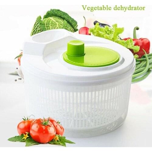 Vegetable Dryer Salad Dehydrator Multifunctional Fruit Water Basket Washing Vegetable Machine Basin With Rotate Clean Kitch H9D5