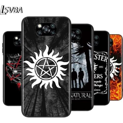 TV Supernatural Logo For XiaoMi Poco X2 X3 NFC M2 M3 F1 F2 C3 Pro Mi Mix 3 Play A3 A2 A1 CC9E CC9 5X 6X 5 6 Lite Phone Case