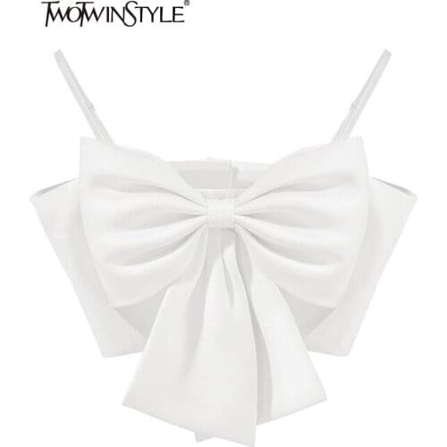 Женские топы TWOTWINSTYLE China At AliExpress