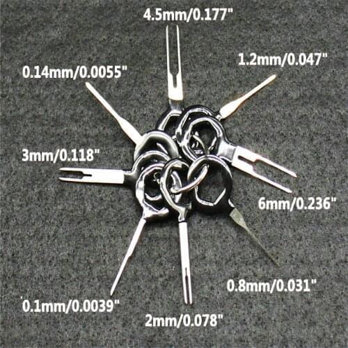Universal 8Pcs/Set Car Terminal Removal Key Tool Kit Wiring Connector Extractor Puller Release Pin