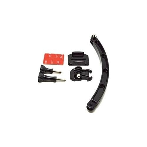 Cycling Helmet Extension Arm Kit for GoPro Hero 5 6 4 Yi 4k SJ4000 Action Cam Accessory