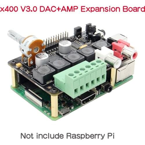 Raspberry Pi X400 I2S Audio Expansion Board Sound Card, DAC Module for Raspberry Pi 4 Model B/3B+/ 3B / Pi 2B / B