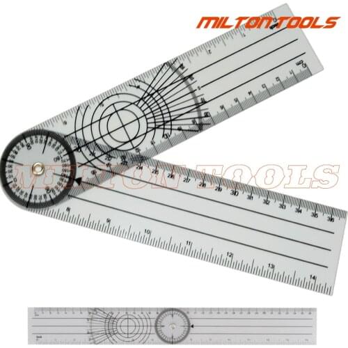 1PC Professional 360 Degree Medical Ruler Multi-Ruler Goniometer Angle Spinal Ruler Spinals Goniometer