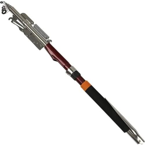 2.1m 2.4m 2.7m Stainless Steel Automatic Fishing Rod Spinning Telescopic Automatic Spring Fishing Pole Fishing Tool
