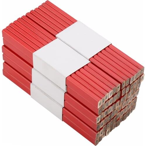 72pcs Wooden Lead Pencil Octagonal Carpenter Pencil Woodworking Marking Tool Durable DIY Marker Pen 175mm