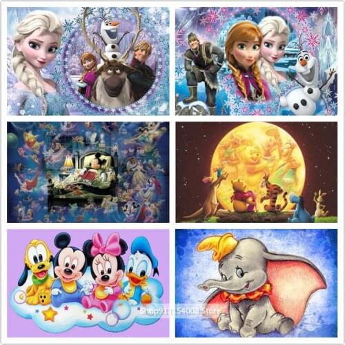 Disney Dumbo 5D DIY Diamond Painting Cartoon Full Square Diamond Embroidery Mickey Cross Stitch Kit Wall Art Home Decor Crafts