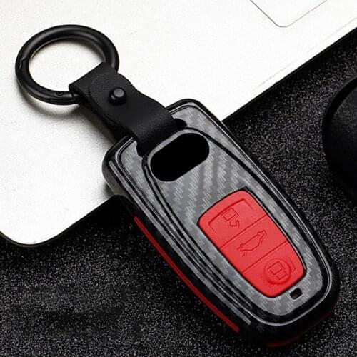 Car Key Case Cover For Audi A1 A3 A4 B8 8K S4 A5 B8 8T S5 A6 4G C7 S6 A7 4G S7 A8 D4 4H S8 Quattro Q3 Q5 SQ5 8R Q7 Accessories