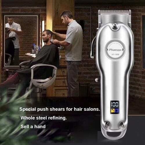 Phaeton Professional Oil-head Electric Hair Clippers Retro Notch Carving Push Razors Metal Trimmer Hair Removal Hair Styling