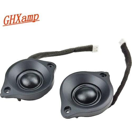 GHXAMP 1.75 Inch 46mm Neodymium Speaker Horn Silk Film Treble Speaker 8Ohm 15W Upgrade Hifi Car Tweeter Unit 2pcs