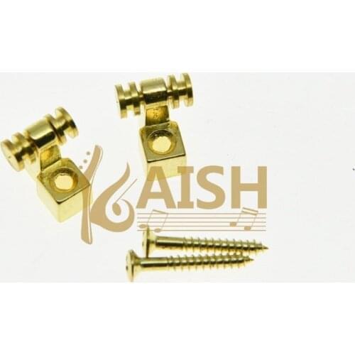 KAISH 2x Guitar String Retainer Guitar Roller String Trees Gold