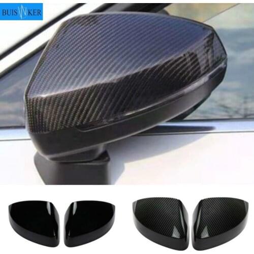 Pair for Audi A3 S3 8V RS3 Side Wing Mirror Covers Caps (Carbon Look) 2017 Replace 2015 2016 2018 2013 2014 2019