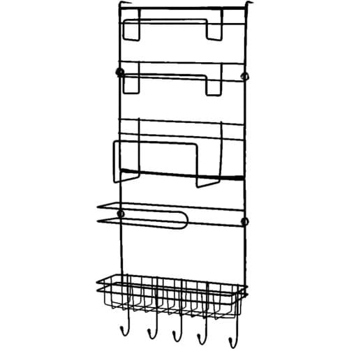 Kitchen Multifunction Refrigerator Storage Rack Organizer Shelf Space Saver Fridge Side Wall Storage Hanging Holder White Black