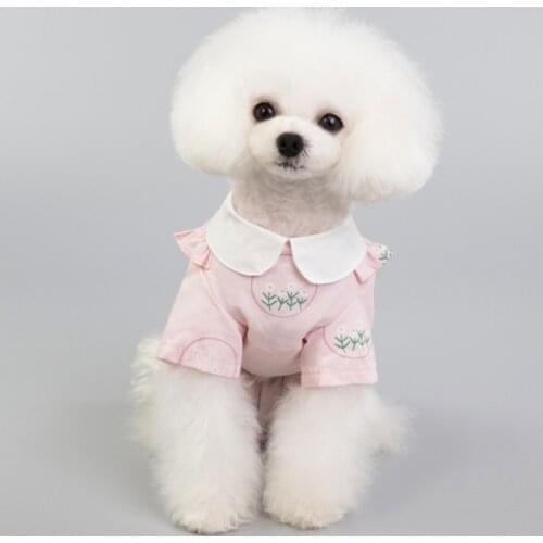 Pet Dog Shirt Summer Dog Clothes Chihuahua Cat Yorkie Clothing Puppy Coat Poodle Pomeranian Bichon Dog Outfit Garment Dropship