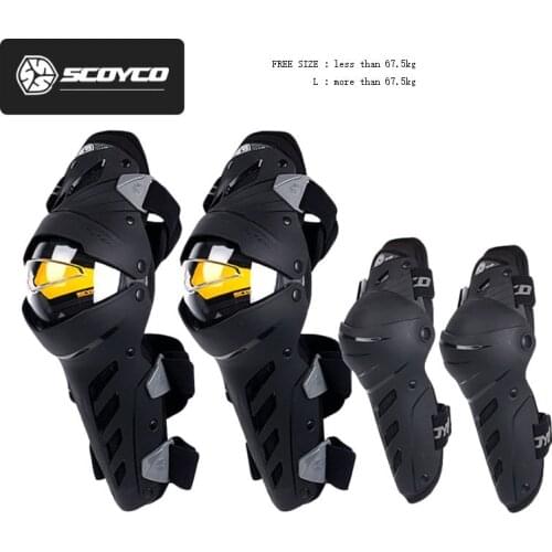2018 New SCOYCO motorcycle Kneecap kneepad locomotive anti falling protector riding equipment knee elbow of PC CE certification
