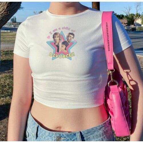 New Hot I Am A Child Letter Print Women Tops Unisex Loose Vintage Stars Logo Shirt Female Fashion Summer Love Graphic Tee