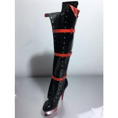 20cm sexy high-heeled boots, nightclub dancing shoes, models on stage dressed up pole dancing performance, dancing shoes