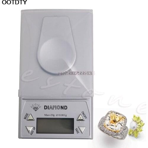 Portable 20g x 0.001g LCD Digital Gram Pocket Diamond Jewelry Scale Weight Hot