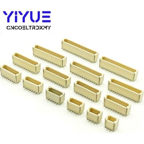 20Pcs/lot SH 1.0 mm Spacing Connector 2P/3P/4P/5P/6P/7P/8P/9P/10P/11P/12P vertical SMD Connector 1.0mm pitch patch plug
