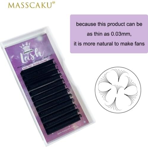 MASSCAKU Magic Lashes Easy Fanning Eyelashes for Extensions Fan Easy Eyelash Bloom Russian Eyelash Extensions Volume Cilia